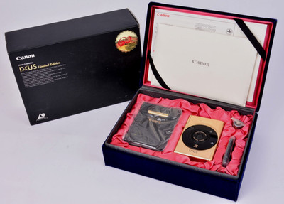 CANON IXUS IX240 Limited Edition Gold 60th Anniversary APS Kamera Top
