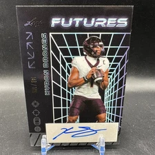 Kyron Drones Auto /149 2024 Leaf Futures Virginia Tech Hokies