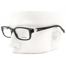 Prada VPR 07N ACF-1O1 Eyeglasses Glasses Black Print on Clear 53-17-140