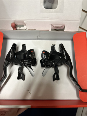 Fahrrad Schalthebel SunRace STM500 Trigger mit integriertem Bremshebel 3/8 Gang schwarz