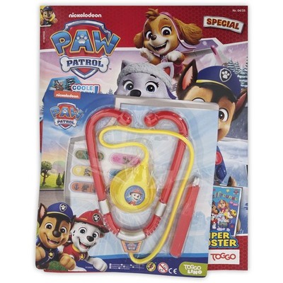 Paw Patrol Special Magazin 04/2025 Comics Poster Extra Arzt-Spielset (4 Teile)