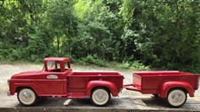 1960 Tonka Stepside Pickup And Utility Trailer