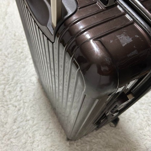 RIMOWA Valigia da Trasporto 4 Ruote Marrone Salsa Alluminio Marrone - Foto 10 di 20