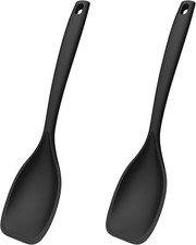 2 Pack Silicone Cooking Spoon, 13.1 In, Large Kitchen Spoons for Cooking,