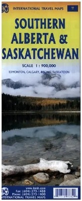 Alberta/Saskatchewan ITM Intern.Travel Maps 1:900000 (Land-)Karte Englisch 2024
