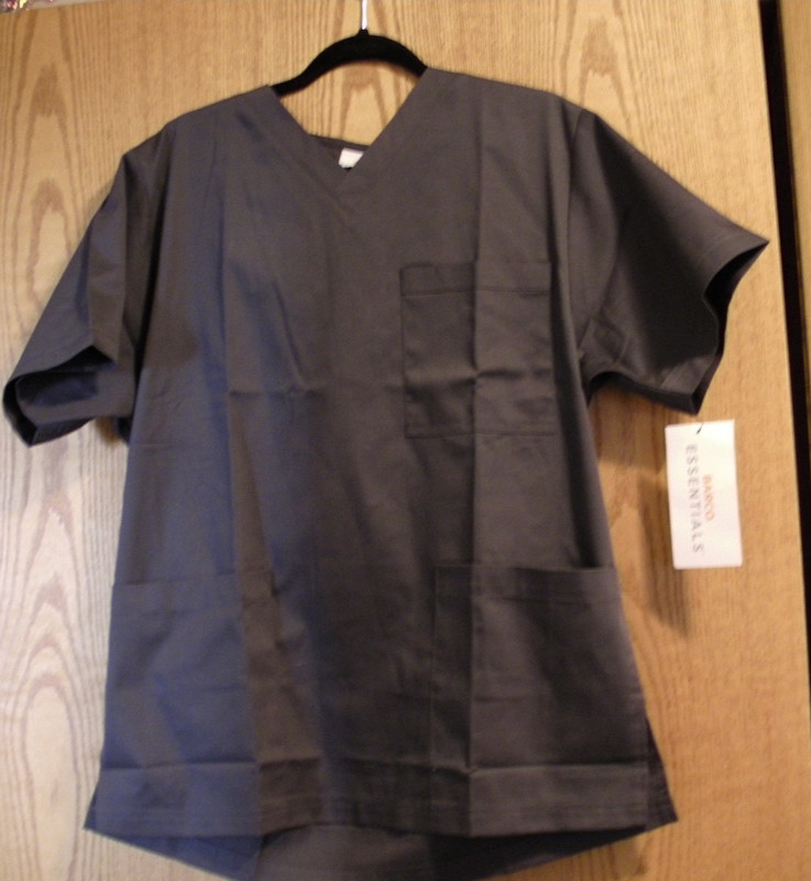 2 LOT NWT BARCO scrub top mens SIZE MEDIUM Grey slate graphite Greys Anatomy