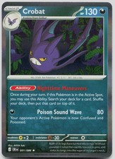 Crobat 051/086 Rare Chaos Rising Pokemon Holo Near Mint