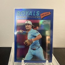 2026 Topps Heritage Chrome Blue Refractors #262 Adam Frazier /150