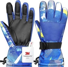 Ski Gloves,Snow Gloves Waterproof Winter Warm Cold Weather Touchscreen Gloves
