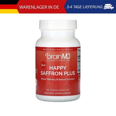 BrainMD, Happy Saffron Plus, 90 vegane Kapseln
