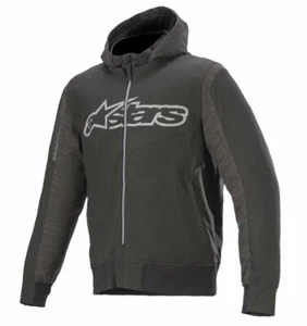 Alpinestars Rhod Windstopper Motorcycle MotorBike Scooter Riding Hoodie - Black