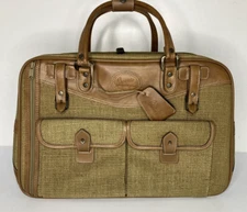 Tweed Weekender Bag Ricardo Beverly Hills Luggage Carry-On  w/Locks & Key