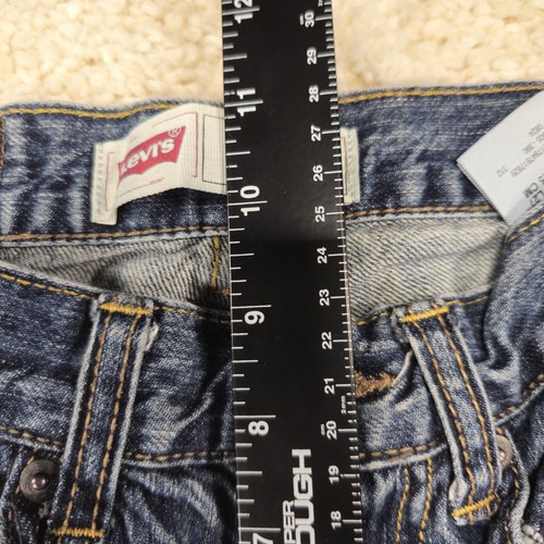 Levi Strauss 505 Mens Boys Jeans Size 14 Slim 25x27 (Real 23x26.5) Straight Leg - Picture 3 of 10