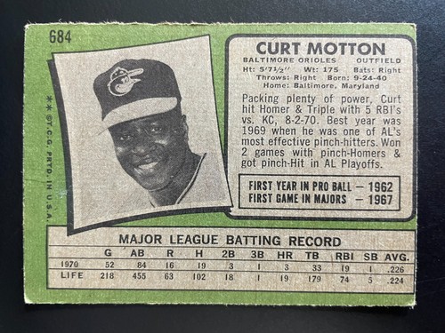 1971 Topps Baseball Cards - Singles - You Pick (Card #s 431-752) - Free Shipping - Picture 165 of 261