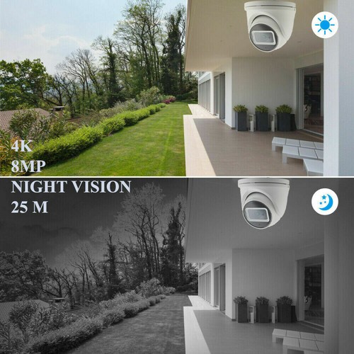 HIKVISION HILOOK 8MP CCTV 4K UHD DVR 4CH 8CH SYSTEM CÁMARA EXTERIOR KIT DE SEGURIDAD - Imagen 7 de 27