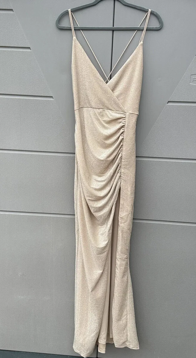 Hailee high top slit maxi dress