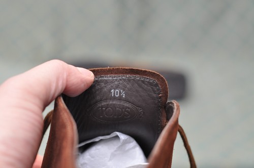 TOD'S Hombre Marrón Gamuza Botas Zapatos Talla 10.5 - Imagen 10 de 13