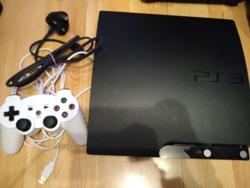 Sony PlayStation 3 PS3 Slim 250gb Console And Controller Bundle
