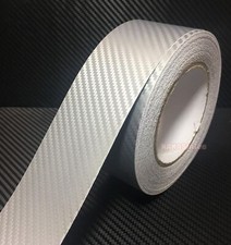 Adhesive Tape Vehicle 3D Silver Texture Carbon Fiber Vinyl Wrap Sticker Sheet VL