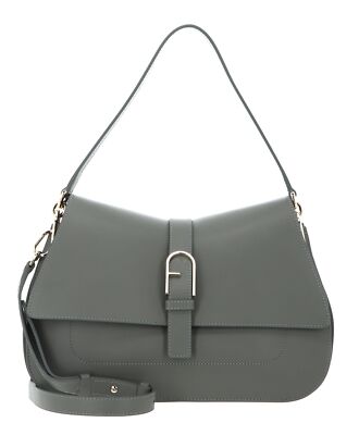 FURLA Flow Top Handle L Schultertasche Umhängetasche Tasche Agave grau Neu