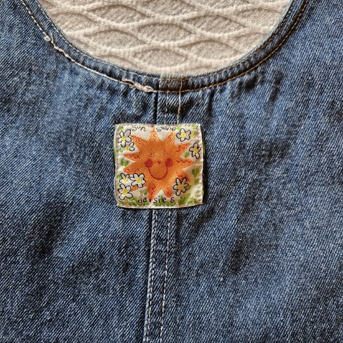 Badge 12T Appliqued Overalls Girls - Picture 5 of 8