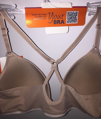 Warner's Bra Underwire Racerback Front Closure Your Bra Stretch Beige Black 1636 - Picture 54 of 96