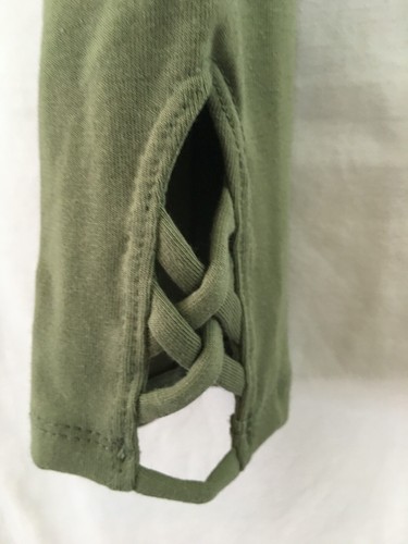 New Old Navy Girls Leggings Built in tough Green Hem lattice u pick - Picture 2 of 4