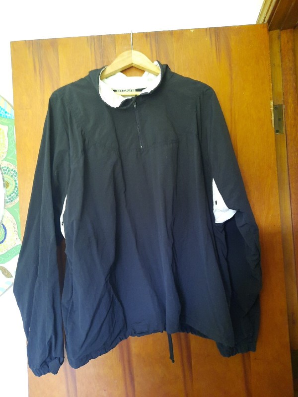 Vintage UZZI Amphibious Dive Gear Nylon Windbreaker  Zipper (L/XL) Surf Style 
