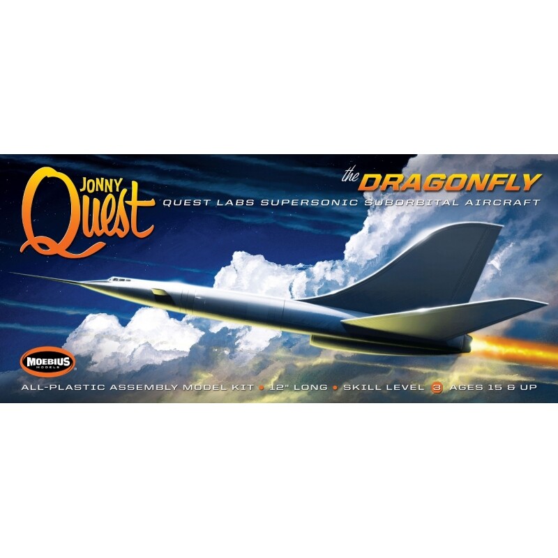 Moebius 12"" MMK946 Jonny Quest – The Dragonfly Model Kit