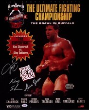 Oleg Taktarov Marco Ruas & Ken Shamrock Signed UFC 7 16x20 Photo PSA/DNA Poster