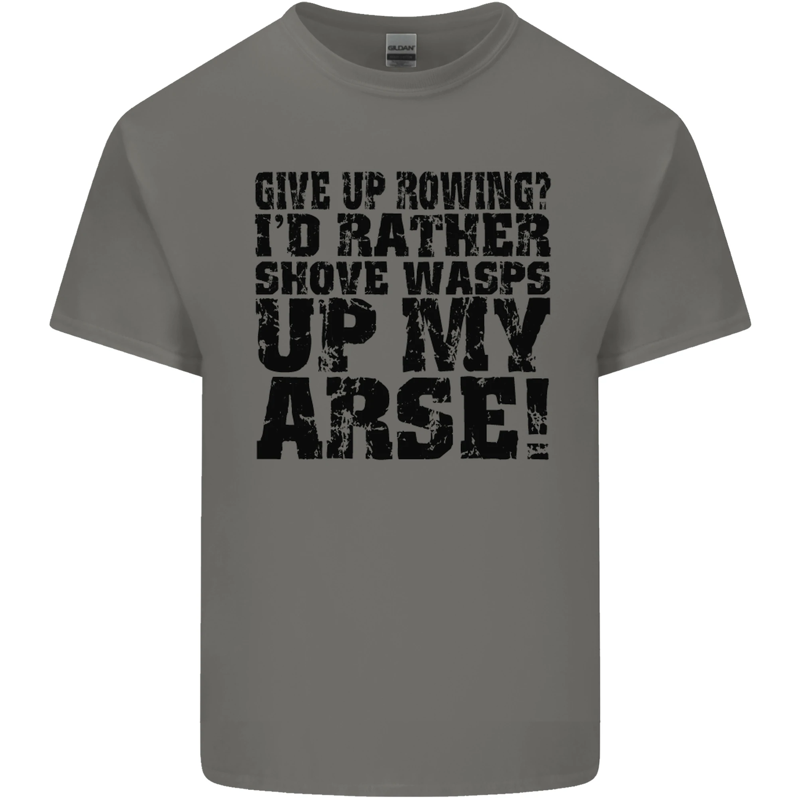 FILA Rinunciare al canottaggio? T shirt maglietta uomo cotone Boat Rower Coxman divertente