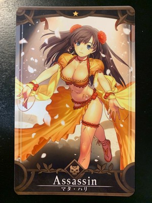 Fate Grand Order Fgo Arcade Mata Hari 1st 2nd Ascension 1 Assassin Card Ebay