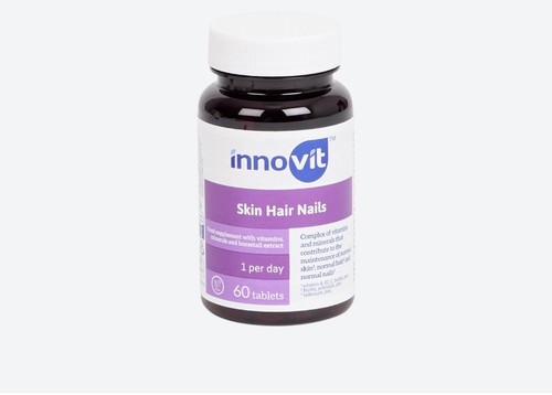 Complément Alimentaire Innovit Skin Hair Nails - Vitamine A, B2, Zinc, Biotine 60 Gélules France