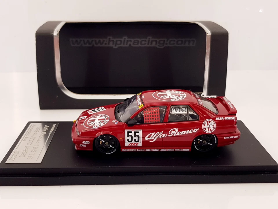 HPI Racing escala 1:43 Alfa Romeo 155 TS Silverstone #55, 1994 JTCC (#8130) Foto 4 de 4