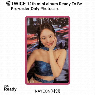 TWICE 12th Mini Album Ready To Be Photocard Message Card Poster