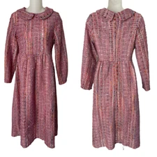 Korean Couture Dress Cocktail Party Zhuyiyi Woven Fabric SEE VIDEO Sz S