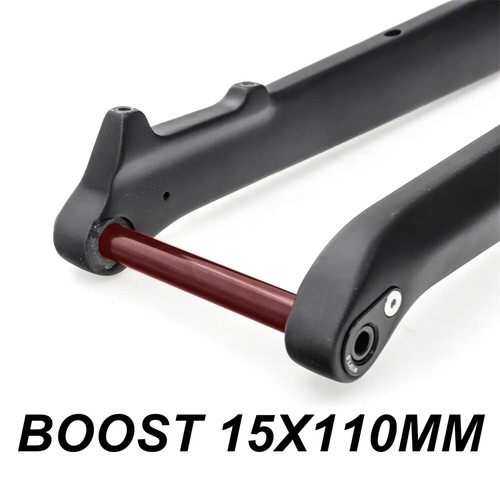 27.5 29er MTB Fork Bike Carbon Rigid Fork 110*15mm Boost 1-1/8"-1-1/2" Tapered - Picture 18 of 30