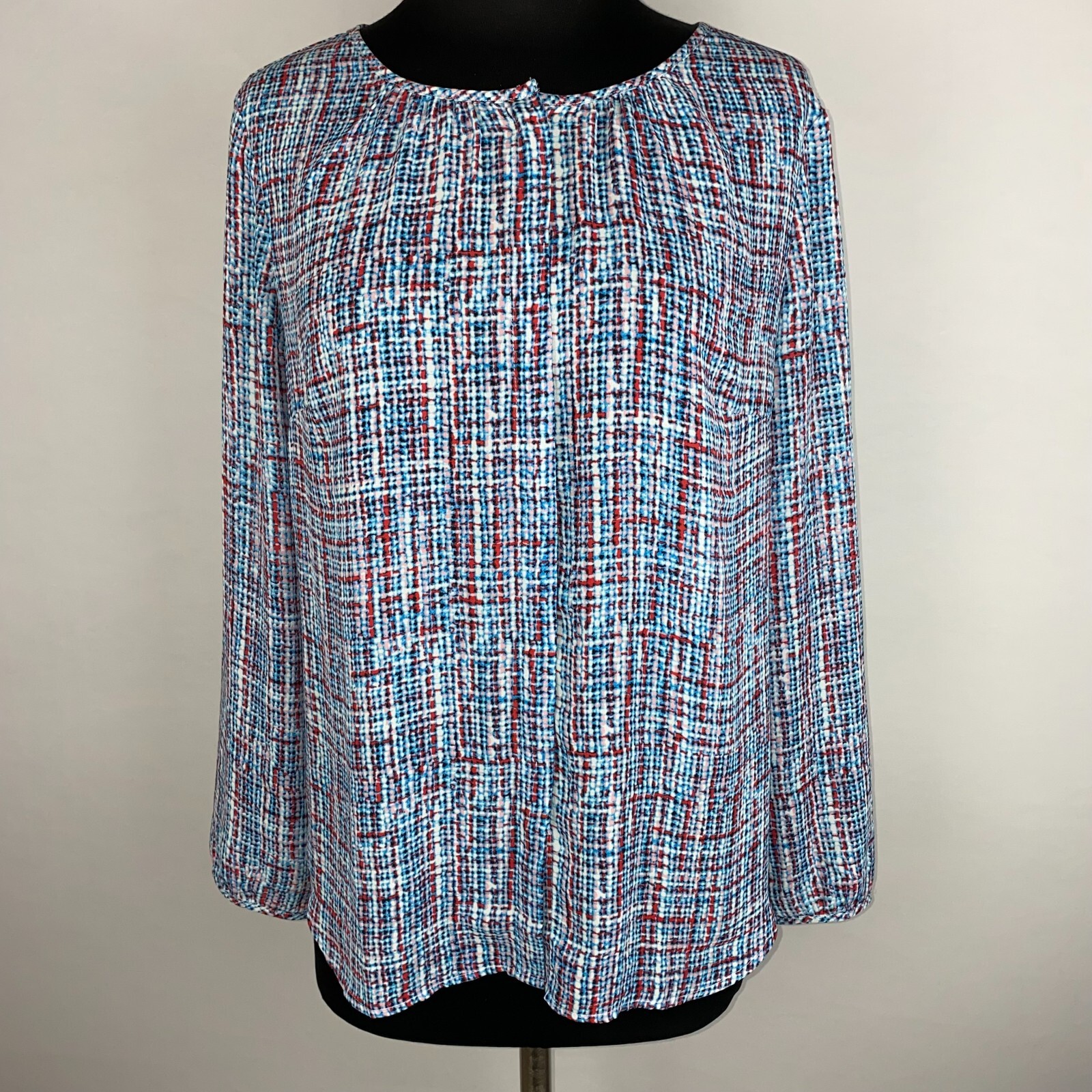 Talbots Petites MP Multicolor Pattern Hidden Butt… - image 1