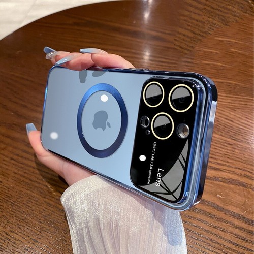 Für iPhone 15 14 Pro Max Plus 13 Magsafe LinseGlas Bumper Klar Case Schutzhüllen - Zdjęcie 11 z 18