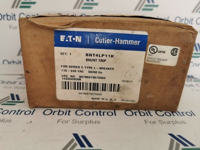 NEW SNT4LP11K EATON 110-240VAC Shunt trip L Frame Circuit Breaker 1 year warrant