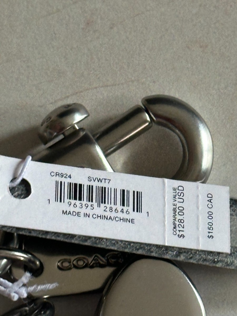 Coach Bag Charm Key chain SILVER MULTI CR924 NWT Wildflower