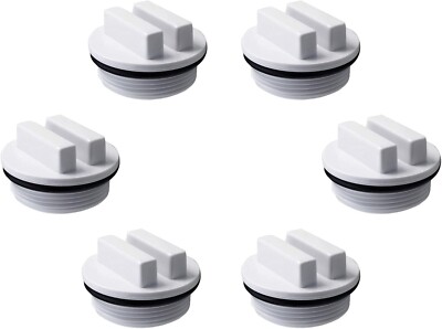 6X For Hayward SP1022C 1.5'' MPT Threaded Plug with O-Ring Winter Plug for Pools