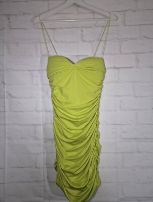 green emerald velvet dress Jules and Cleo Neon Green Ruched Fitted Long Formal Dress 2 – newdsalem main image 0