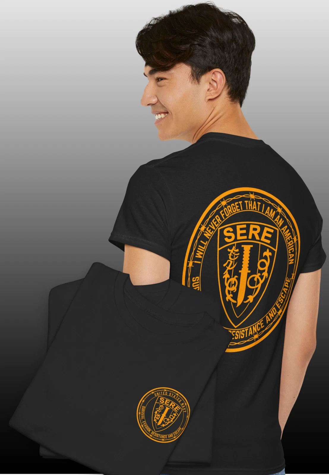 NEW SERE Survival Evasion Resistance Escape Army Navy Special T-SHIRT HQ PRINT