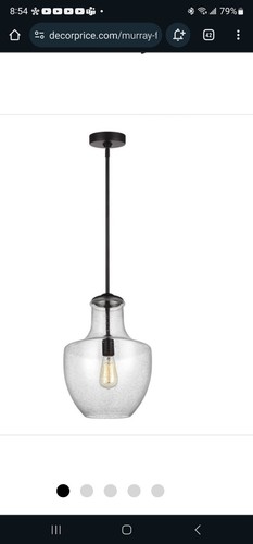 Generation Lighting P1461ORB Baylor 1 Light 12 Inch Pendant In Oil Rubbed Bronze