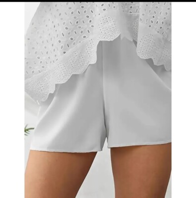 Lace Hollow Dress with ShortsElegant Lace Hollow Pockets Dress for Women |  eBay