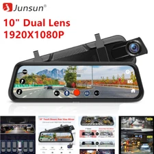 Rear View Mirror Dash Cam 10"Full Touch Screen WiFi 1080P Front and Rear Car DVR