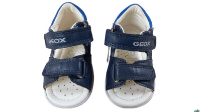 Geox Lauflernschuhe Sandalen Schuhe Leder blau Respira Baby Größe: 18