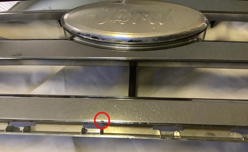 2007-2014 FORD EXPEDITION UPPER CHROME GRILLE OEM (Rock Chip, See Desc/Pics) - Foto 12 di 12