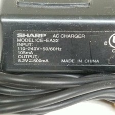 Sharp CE-EA32 AC Charger Adapter Output 5.2V 500mA